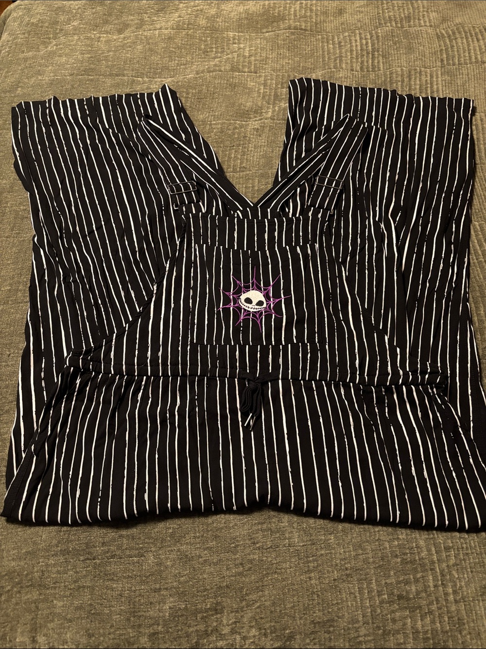 Torrid Disney Nightmare Before Christmas Pinstriped Jumpsuit Size 3 (22/24) - Picture 2 of 13